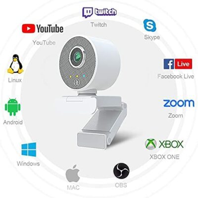 1080P FHD Webcam,AI Auto Tracking Web Camera,USB Computer Camera