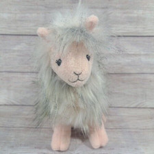 Mary Meyer Plush Llama Alpaca Stuffed Animal Toy Gray White Soft 9"