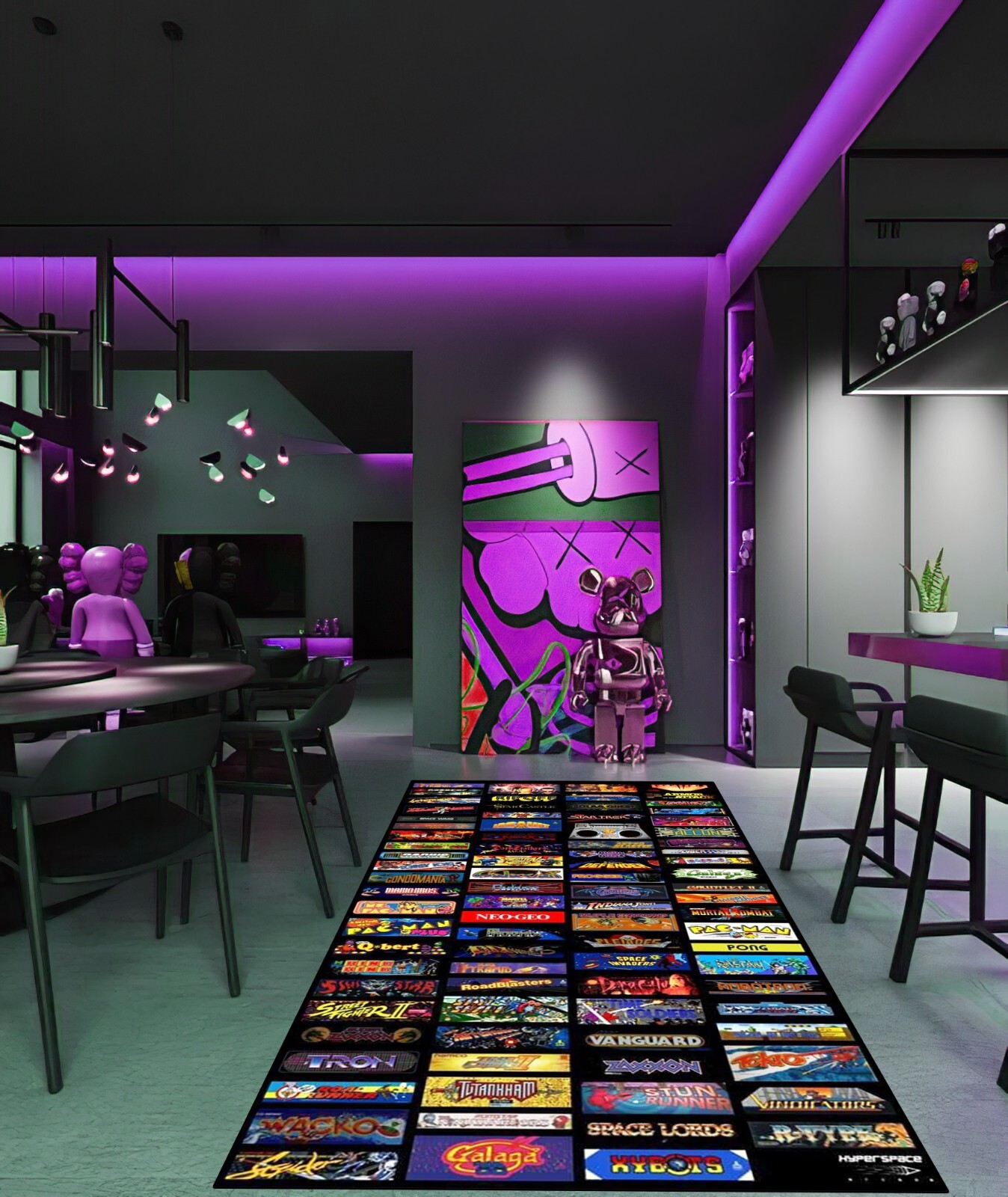 Arcade rug ,Game rug, 80s arcade,Kids room rug | eBay