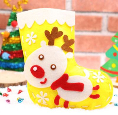 Weihnachtsmann Xmas Sockenfilz Nähsets Xmas Mädchen Kinder Geschenk Handnähen Materialien Basteln