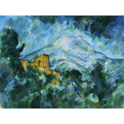 Paul Cezanne Mont Sainte Victoire und Chateau Noir XL Druck Leinwandbild
