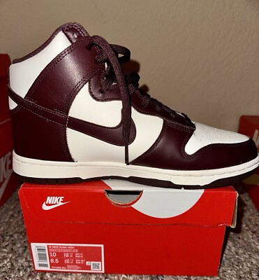 Nike Dunk High Burgundy Crush W - Size M 8.5 / W 10