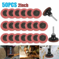 50x 2 inch Medium Surface Conditioning Discs Roll Lock Die Grinder Sanding Pads