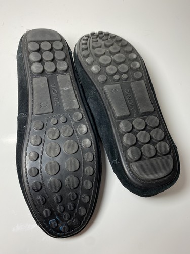 Vionic Womens Honor Virginia Black Suede Moccasin Driving Loafers Slip On S-8.5 - Picture 5 of 6