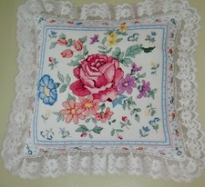 Something Special ROSE PILLOW Counted Cross Stitch Kit 50147 CANDAMAR DESIGN