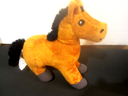 Melissa & Doug Marrón 8" Peluche Caballo Poni con Melena Negra y Cola DT19060 - Imagen 2 de 3