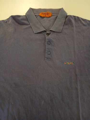 Missoni, MISSONI MENS RETRO VINTAGE POLO T SHIRT 54cm Chest. CM2