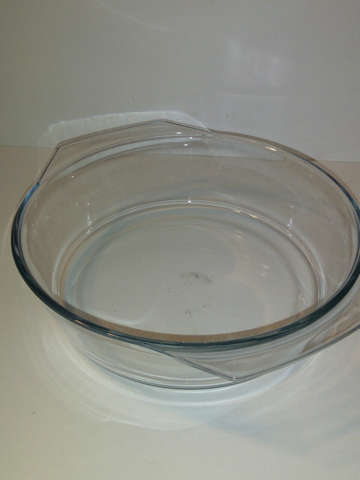 Marinex Clear Glass Casserole Dish Round Cookware Bakeware Made in