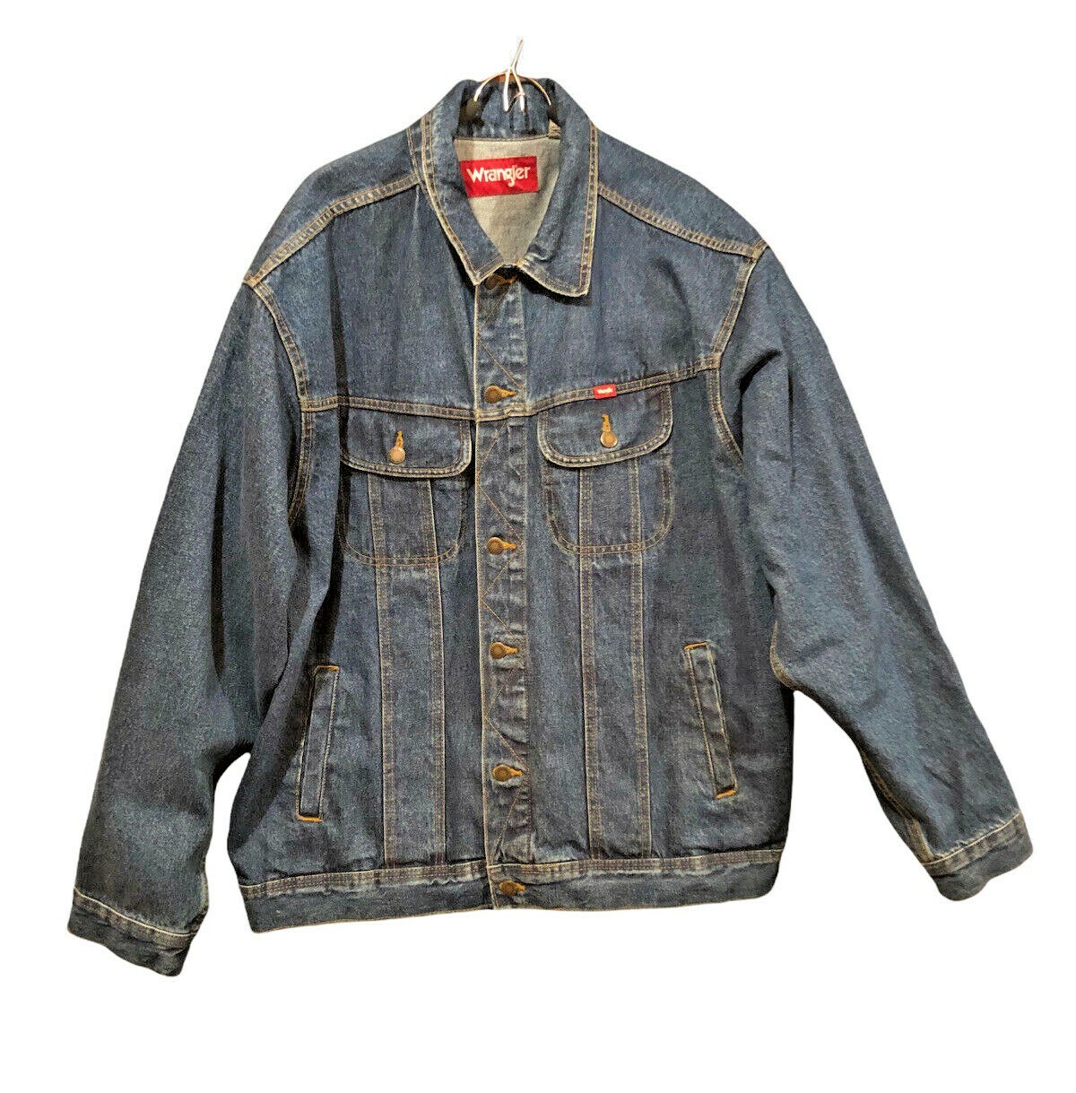 Vintage Wrangler Red Label Blue Cowboy 