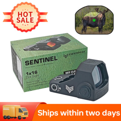 SWAMPFOX Sentinel 1x16mm Ultra Compact Micro Green Dot Sight
