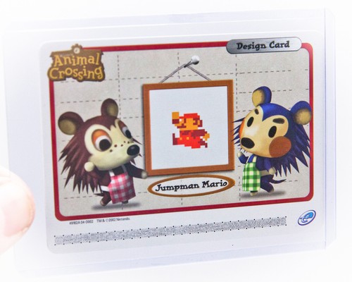 Nintendo GameCube ANIMAL CROSSING e-Reader JUMPMAN MARIO Design Card D02 | Como nuevo - Imagen 2 de 7