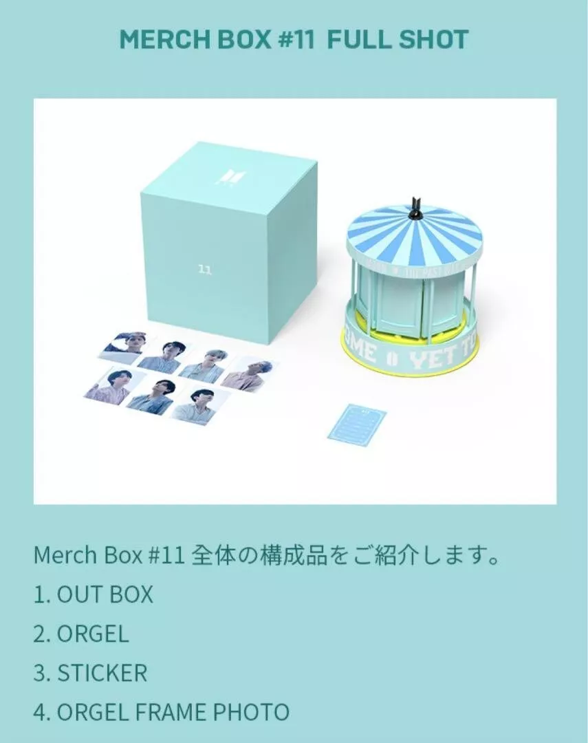 BTS ARMY Membership Pack OFFICIAL MERCH BOX #11 Music Box Photo