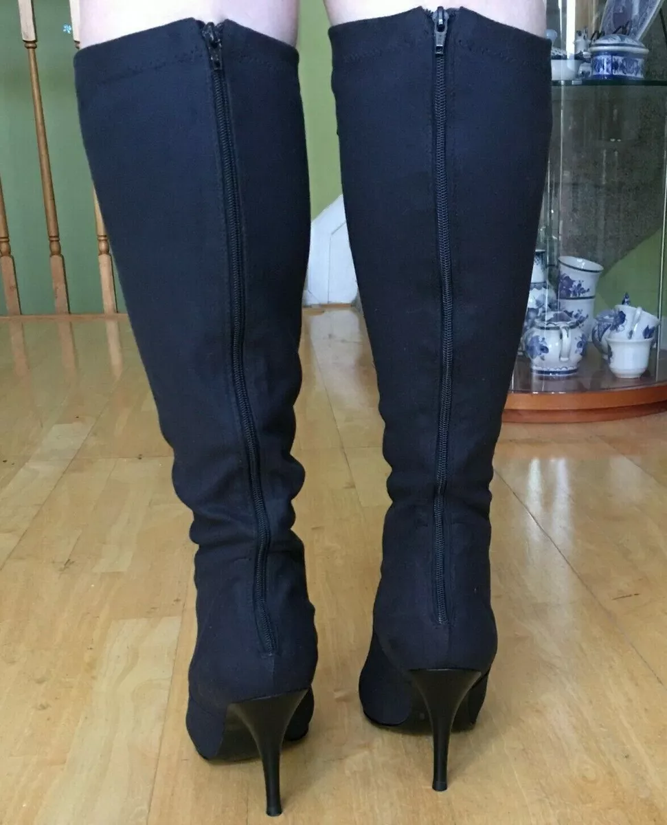 Knee high boots 2 inch cheap heel