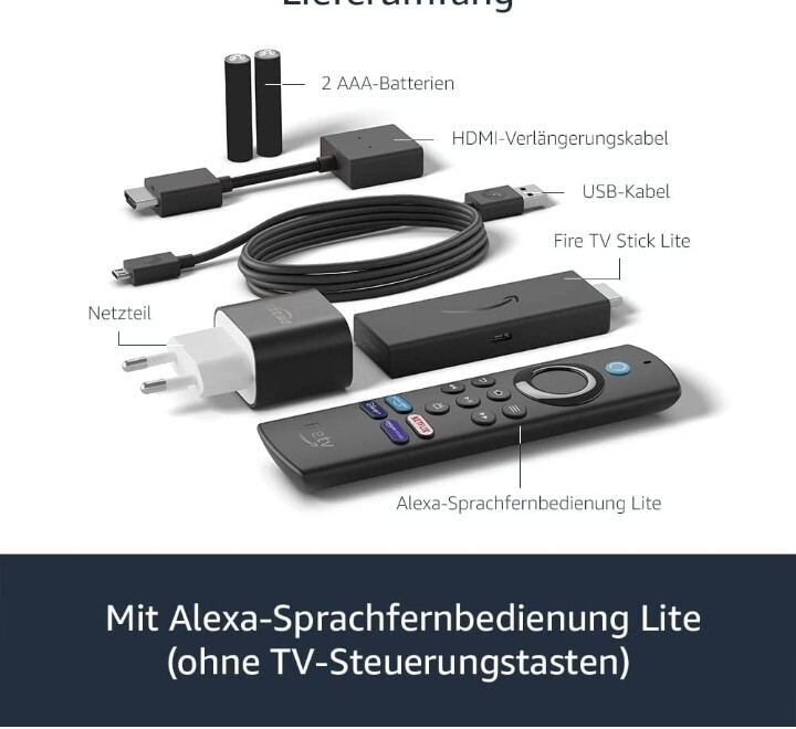 Thumbnail - Amazon Fire Tv Stick Lite (2. Generation) Hd-streaminggerät - Schwarz