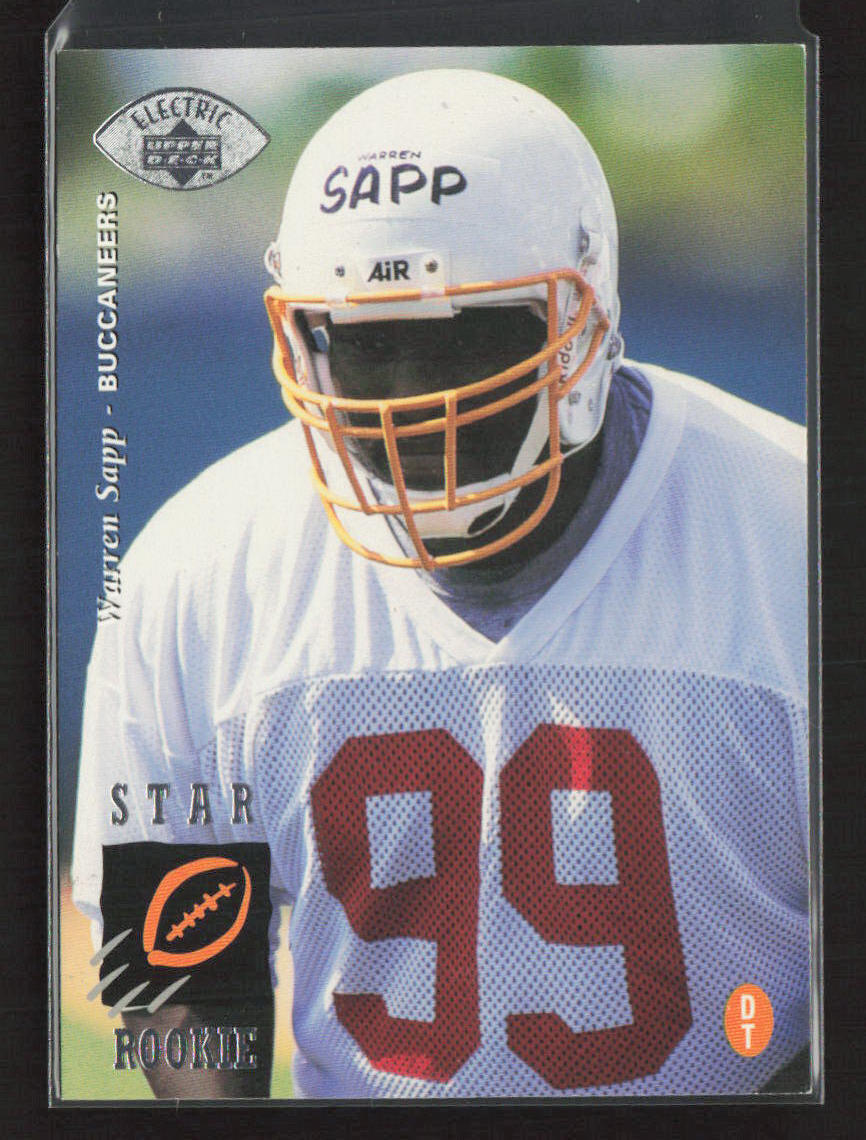 1995 Upper Deck Electric #12 Warren Sapp Tampa Bay Buccaneers