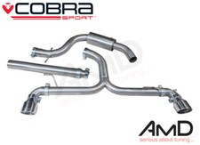 Cobra Sport GT TDi Mk6 Golf GTi Style Exhaust System VENOM Dual Exit Loud VW59