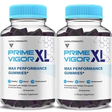 (2 Pack) Prime Vigor XL Gummies Prime XL Vigor Max Performance (2 Month Supply)