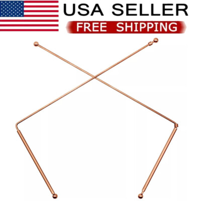 2x 99.9% Copper Dowsing rods Pure Copper Divining Rods Ghost Hunting US