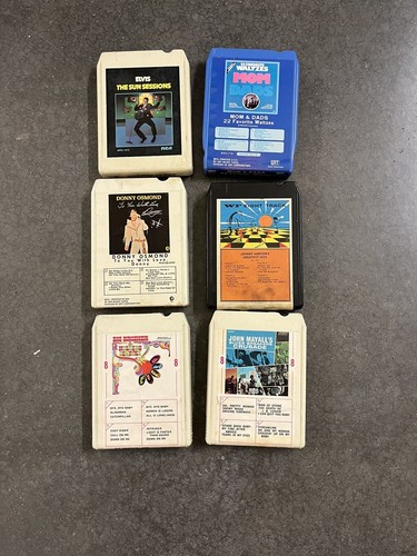 22 Vtg 8 TRACK TAPES W/Case Foreigner Prism Frampton Queen Cheap Trick Cars ONJ - Foto 7 di 17