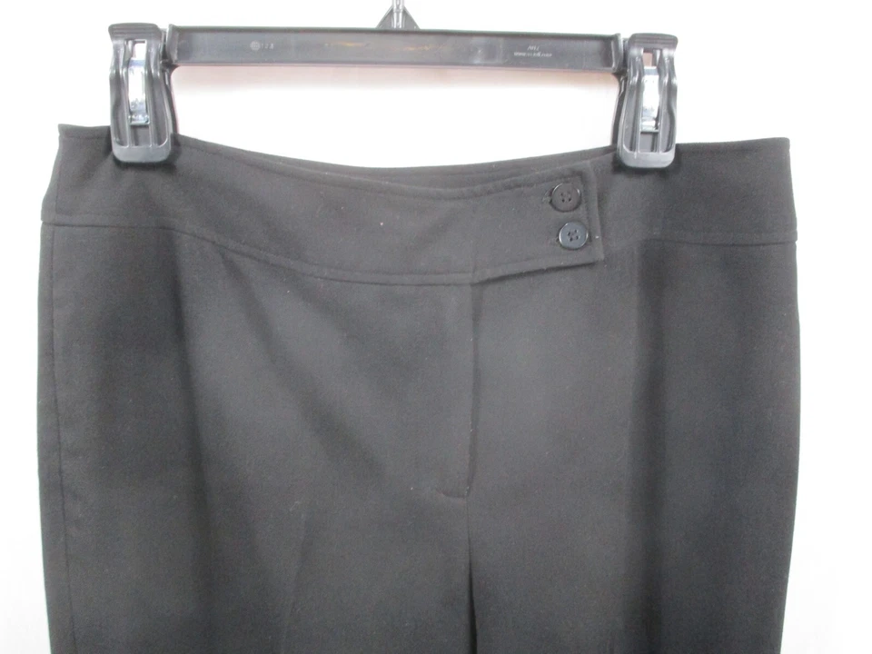 Grace Elements Pants Womens 12 Black Dress Straight Leg Zip Buttons Polyester - Image 2 of 4