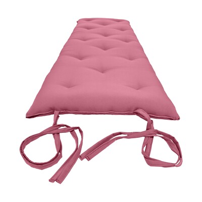 Traditional Floor Rolling Mattress, Cotton Bed, Shiki Futon 3 x27x 80 Pink