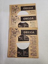 45 RPM 7" RECORD SLEEVES CO. SLEEVE 3 PACK SEE PHOTOS - Decca SLV183 