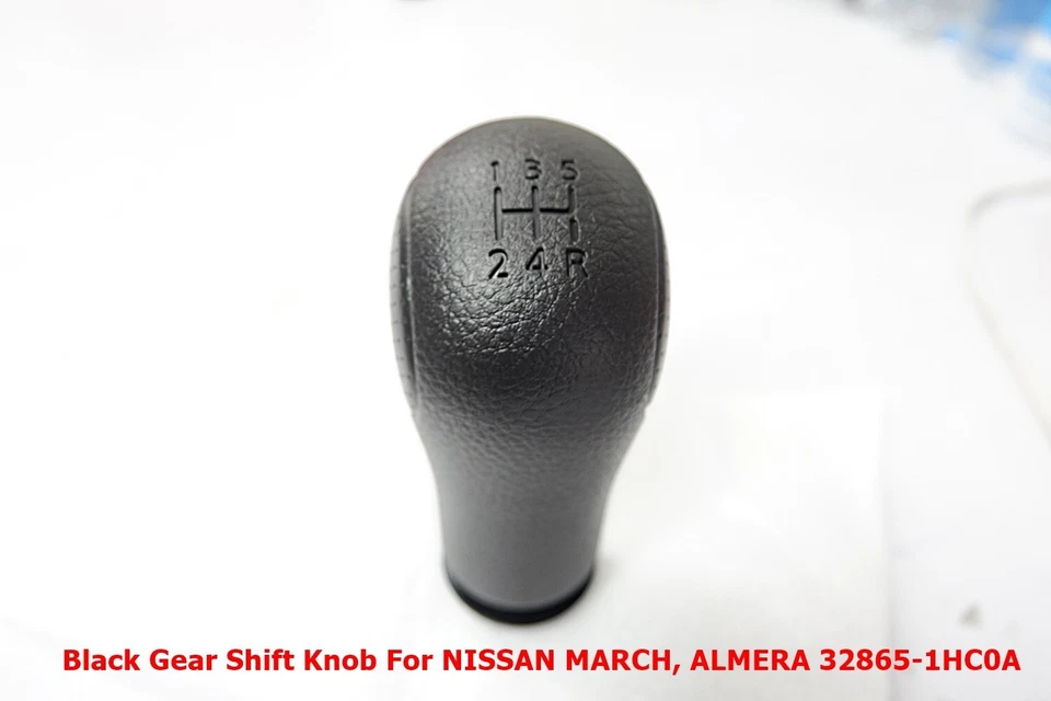 Bota de perilla de cambio de marchas manual P U 5 velocidades para Nissan March Almera 32865-1HC0A Foto 3 de 4