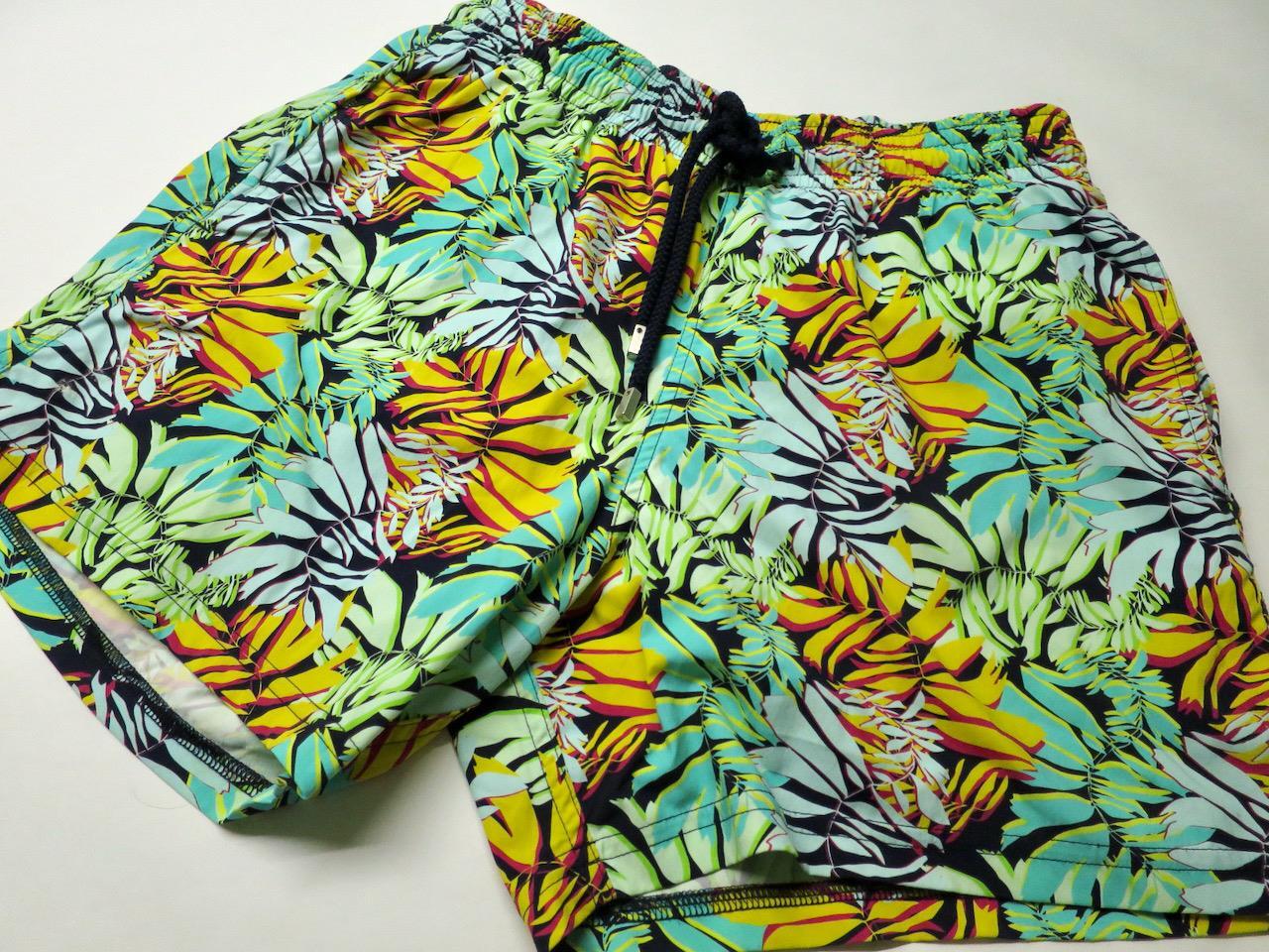 Head-turning VILBREQUIN St Tropez men's Hawaiian pattern swim shorts 34 J95