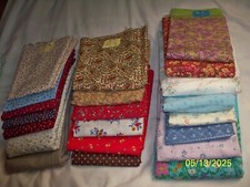 Cotton Quilting Fabric - ASSORTED FLOWER PRINTS - UNBRANDED - U-PICK 1 2
