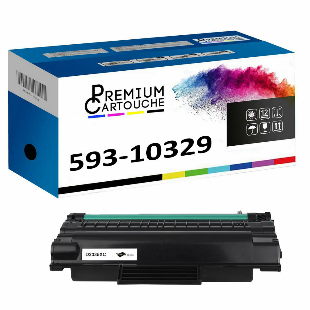 Toner Dell 593-10329 HX756 Noir pour Éviter les Traces et Bourrages d'Impression