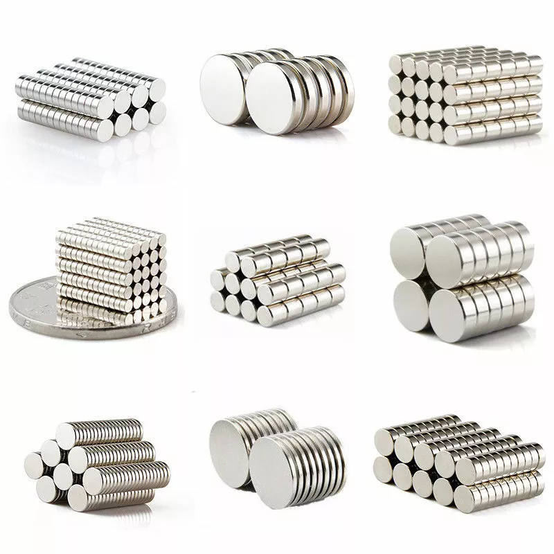 Neodymium Magnets Super Strong Rare Earth Round Magnets Cylinder Disc Grade  N50