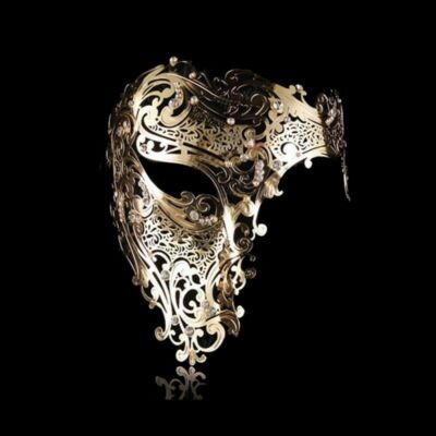 Maske Cosplay Karneval Silvester Venedig Mittelalter Strass gold sehr schön