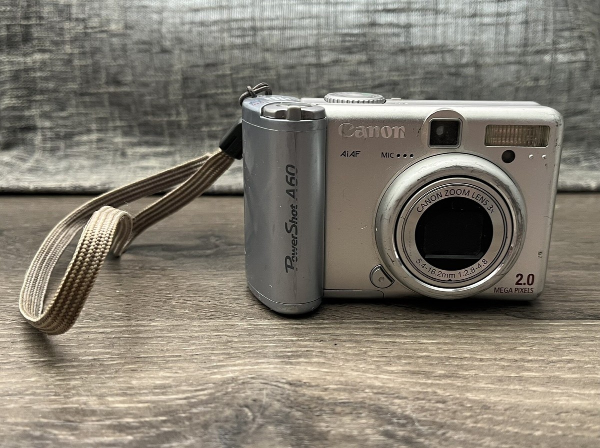 Canon PowerShot A60 2.0MP Digital Camera CCD Sensor Vintage Canon PowerShot A60 2.0MP Digital Camera CCD Sensor Vintage