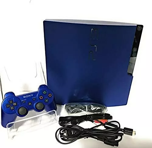 PS3 GRAN TURISMO 5 RACING PACK limited edition Blue with cable, controller