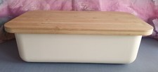 Caja de pan Caja de pan con tabla de cortar Tabla de madera Almacenamiento Recipiente de bambú