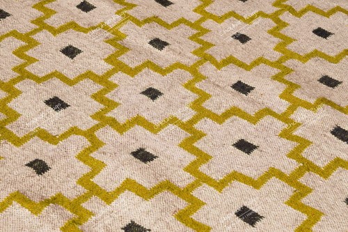 Tappeto Kilim in Juta di Lana Fatto a Mano, Tappeto Kilim Iuta Vintage per Vivere Decorazione Casa Tappeto - Foto 8 di 8
