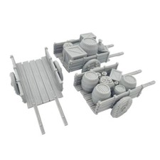 Set of 3 Merchant Carts wheel Fantasy Terrain Scenery 28-32mm Scale QP3D