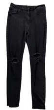 Levi's Strauss  Co. 721 Women's High Rise Skinny Jeans Distressed Black Size 30
