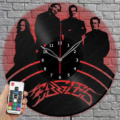 LED Vinyl Clock The Eagles LED Light Vinyl Record Wall Clock Home Decor 2095