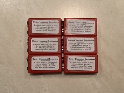 6 MTH BCR BATTERY COMPONENT REPLACEMENT FOR PS1 PS2 ENGINES 9 VOLT O GAUGE J&W