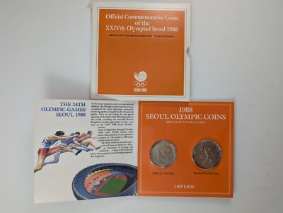 SOUTH KOREA 1988 Seoul Olympics Uncirculated 8 Coin Collection