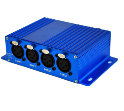 DMX512 4 Way 3PIN Signal Converte Controller Ethernet Stage Moving Head Light