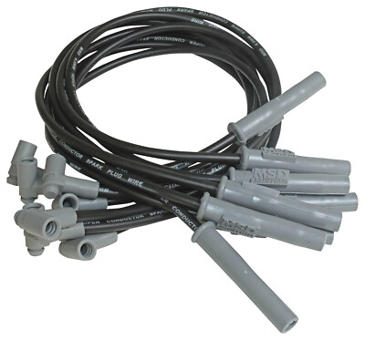 MSD 8.5mm Black Super Conductor Spark Plug Wires For Chevrolet & GMC 454 7.4L