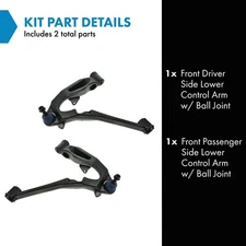 TRQ Front Lower Control Arm Pair of 2 for Chevy GMC Full Size HD Pickup Truck