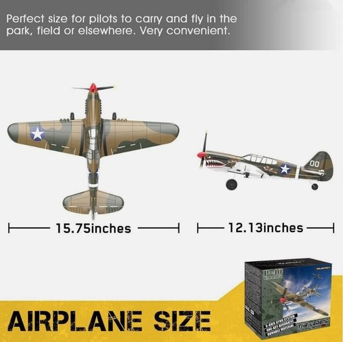 2.4G VOLANTEX P40 4CH Fighter RC Airplane 6Axis Gyro 400mm Wing Remote Plane Toy - Picture 5 of 10