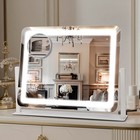 Makeup Mirror Lighted Magnified Rechargeable three colors LED 12.4"×15.7"