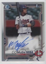 2021 Bowman Chrome Prospect Refractor 387/499 Malfrin Sosa #CPA-MS Auto 10ld