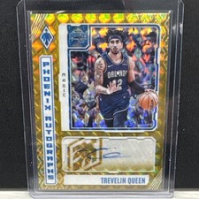 2023-24 Panini Phoenix Phoenix Autographs Trevelin Queen #PA-TQO Gold /10 (AU)