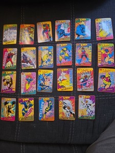 Tiger Barcodzz 1994 Marvel X-Men 24 Card Complete Set, Wolverine, Beast,Storm