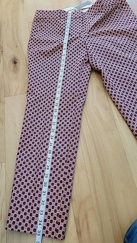 Neu mit Etikett J. Crew Cafe Capri Damengröße 6 Blumenmuster blau rot flache Vorderseite Baumwolle - Bild 8 von 12